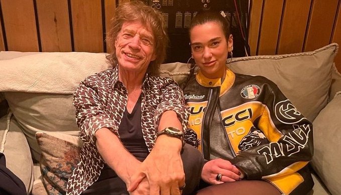 Hot Shots: Dua Lipa Hits the Studio with Mick Jagger