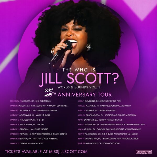 jill scott tour schedule 2022