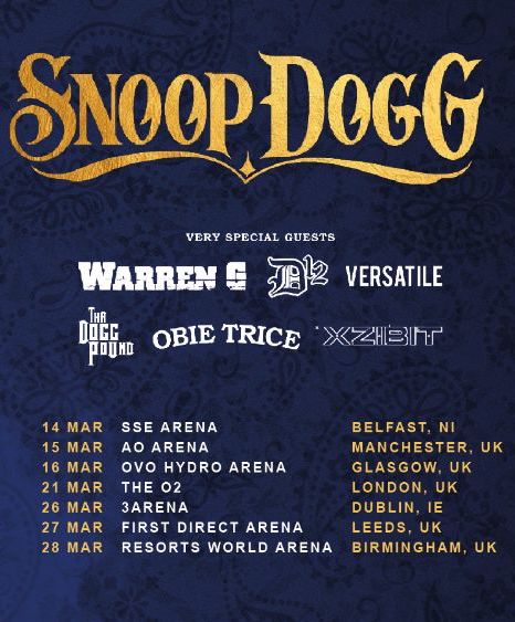 snoop dogg tour uk 2023