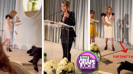 Halle Berry Takes a Tumble at Charity Event: "Sometimes You Bust Your A**" [Video]