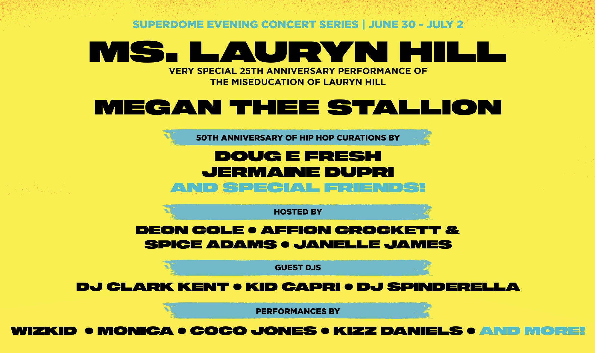 ESSENCE Festival 2023 Lauryn Hill & Megan Thee Stallion to Headline