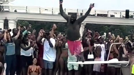 Rick Ross Takes a Tumble While Diving at Pool Party [Video]