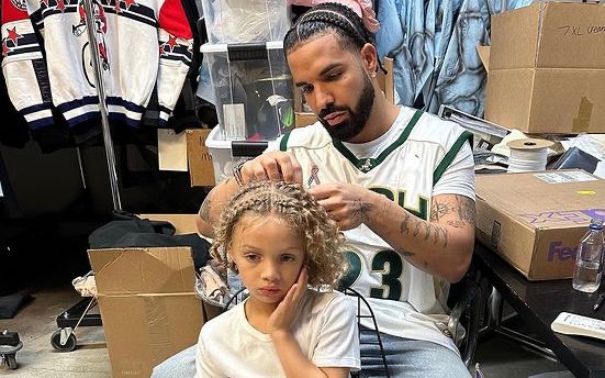 Drake Braids Son Adonis’ Hair, Claps Back at Lil Yachty Over Jab: “Your Son Said You Ain’t Hit Him in 6 Months”