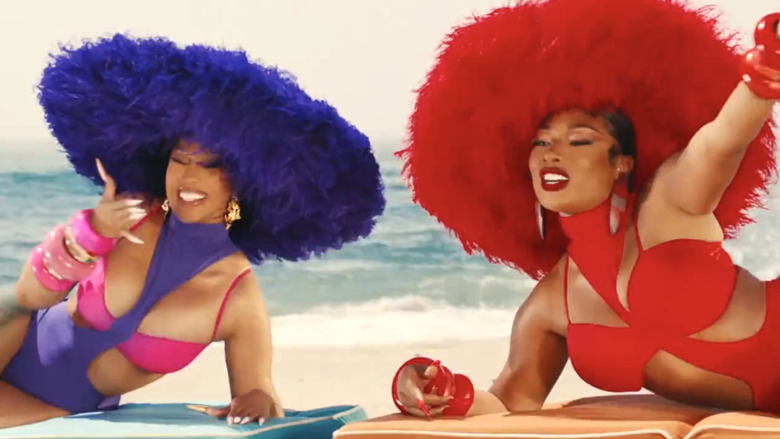 Cardi B & Megan Thee Stallion Preview 'Bongos' Music Video That Grape
