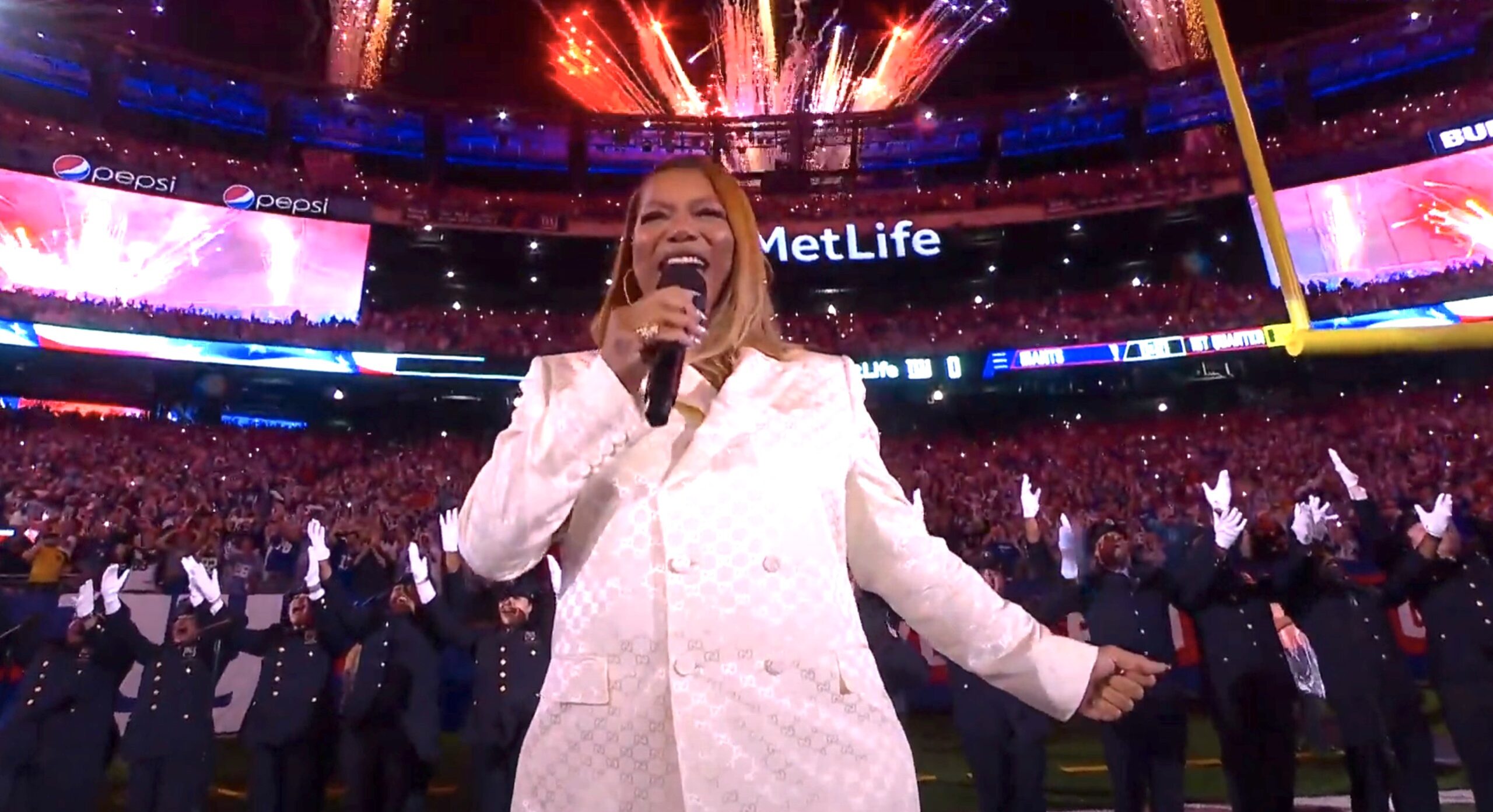 Queen Latifah Soars With the US National Anthem on Sunday Night Football