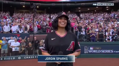 Watch: Jordin Sparks Rocks 2023 World Series With Stunning National Anthem Performance