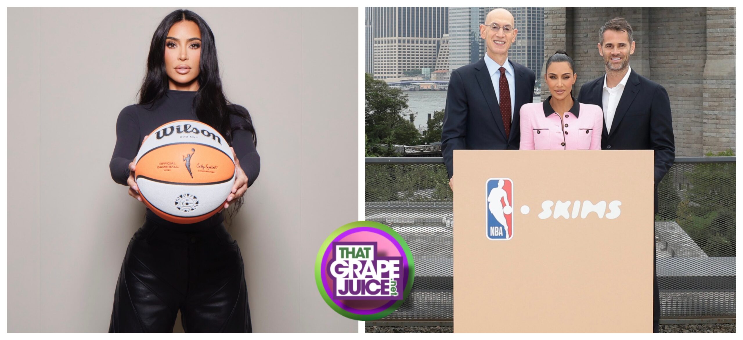 Slam Dunk! Kim Kardashian's SKIMS Named the NBA's New Official Underwear  Partner - That Grape Juice