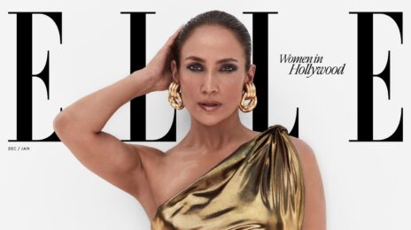 Jennifer Lopez Glows in Gold for ELLE / Says: "Women Get Sexier" With Age