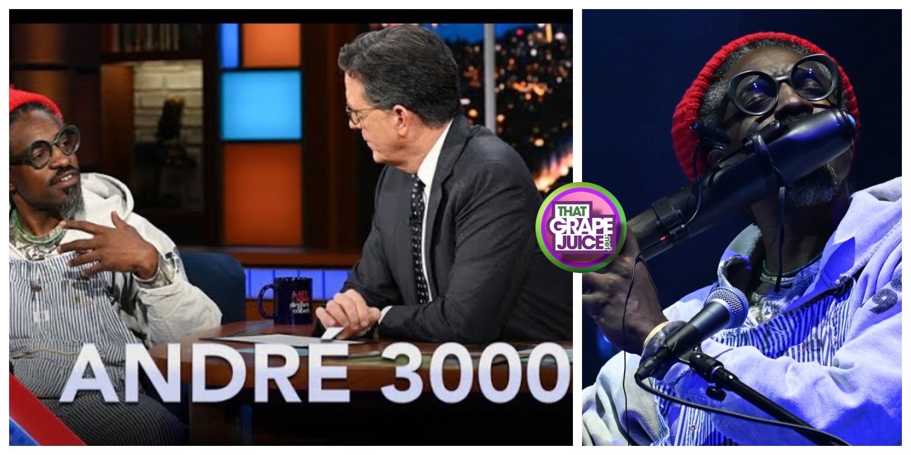 Did You Miss It? Andre 3000 Rocked ‘Colbert’ with ‘That Night in Hawaii I Turned into a Panther’ Live [Watch]