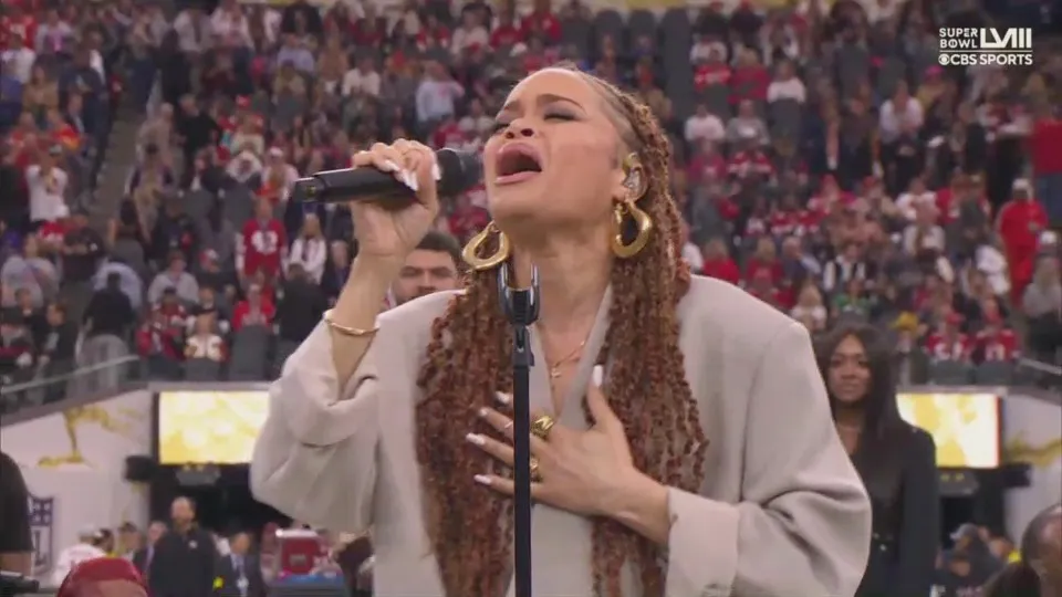 Watch: Andra Day Soars with ‘Lift Every Voice and Sing’ at the 2024 Super Bowl