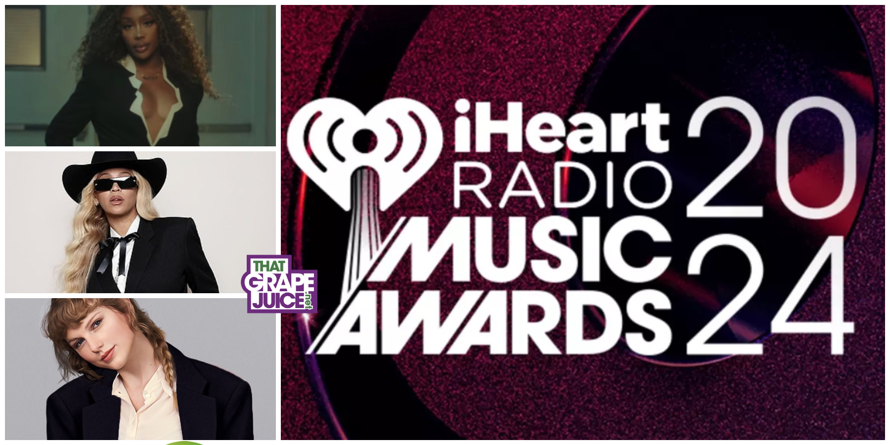 Winner’s List: Taylor Swift, Beyonce, & SZA Win Big at 2024 iHeartRadio Music Awards