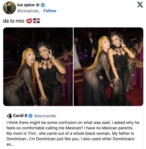 Cardi B & Ice Spice Squash Beef Rumors, Celebrate Their Dominican Roots -  That Grape Juice