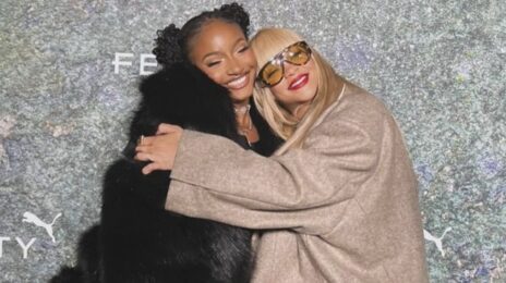 Rihanna & Ayra Starr Finally Meet at FENTY X PUMA London Launch
