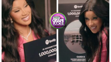 Watch: Cardi B Receives Spotify Billions Award for Scoring FOUR Songs with Over 1 BILLION Streams
