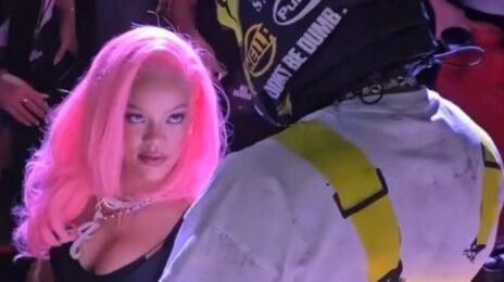 Rihanna Unveils New Pink Hairdo at ASAP Rocky's Puma Pop-Up