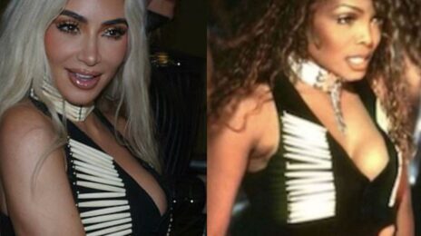 Kim Kardashian Wears Janet Jackson’s Iconic 'If' Music Video Outfit To Singer's Concert