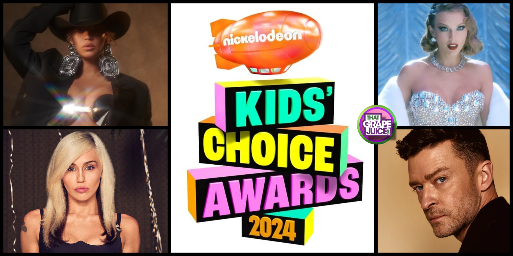 Nickelodeon Kids' Choice Awards Beyonce, Miley Cyrus, Taylor Swift