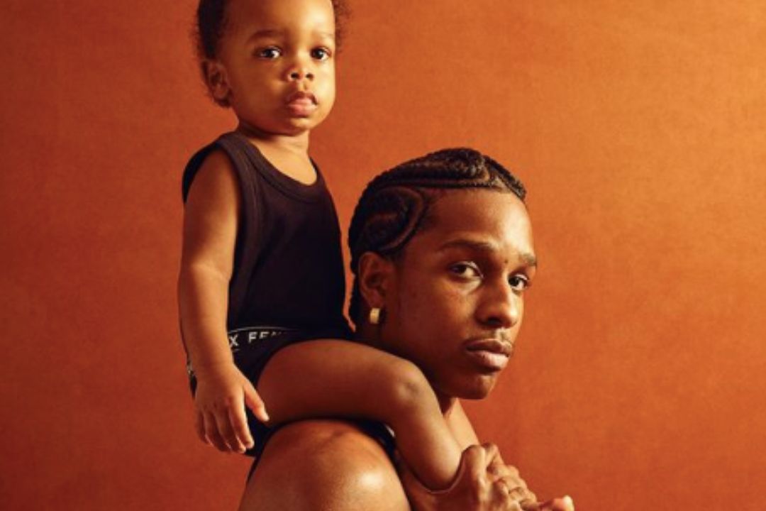 A$AP Rocky Poses With Son RZA For Rihanna’s Savage X Fenty Campaign