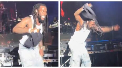 Ouch! Burna Boy FALLS OFF Stage During Concert [Video]