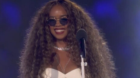 Watch: H.E.R. Wows with the US National Anthem at the Olympics Closing Ceremony