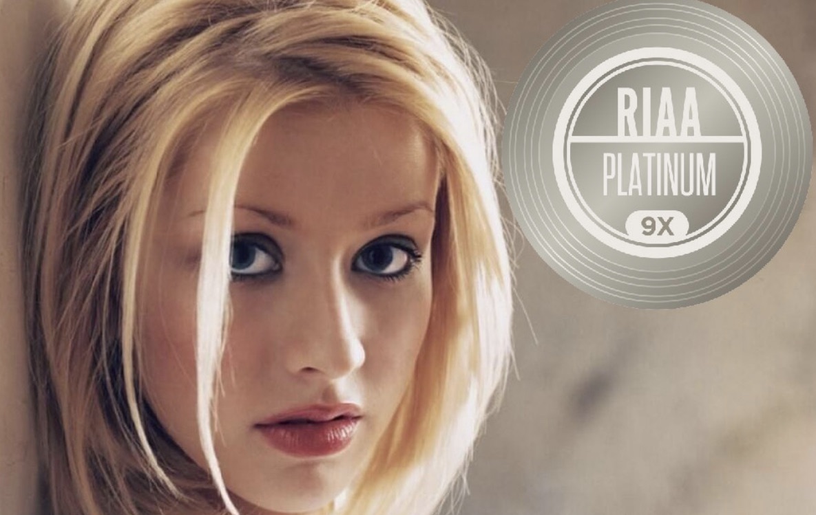 Christina Aguilera’s Self-Titled Debut Album Certified 9x Platinum by the RIAA