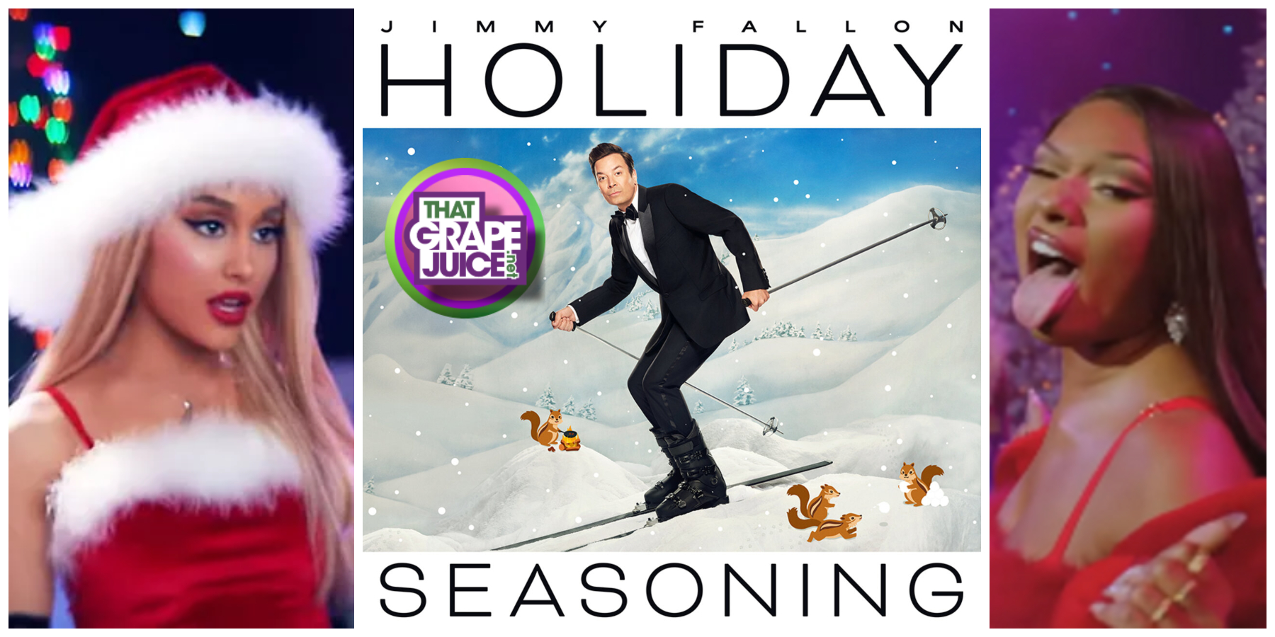 ‘Holiday Seasoning’: Jimmy Fallon Announces Star-Studded Christmas Album Featuring Ariana Grande, Justin Timberlake, & Megan Thee Stallion