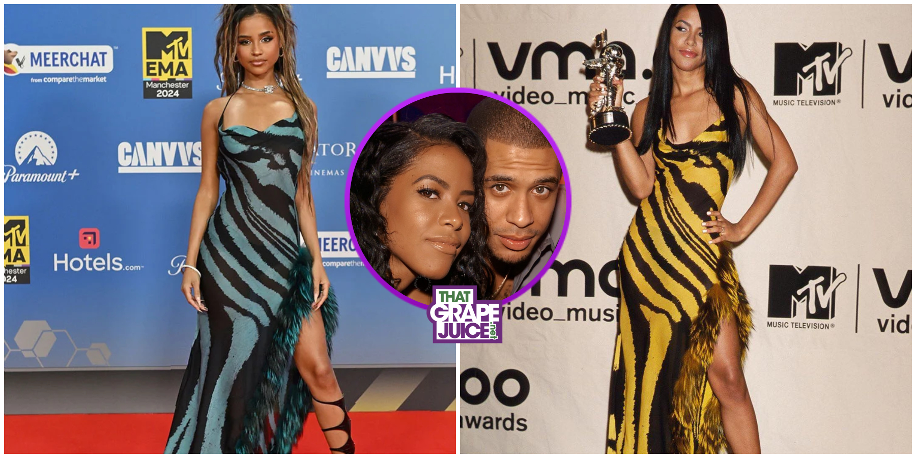 Aaliyah’s Brother Rashad Haughton Had a Heartwarming Reaction to Tyla’s MTV EMAs Tribute to the Late R&B Star