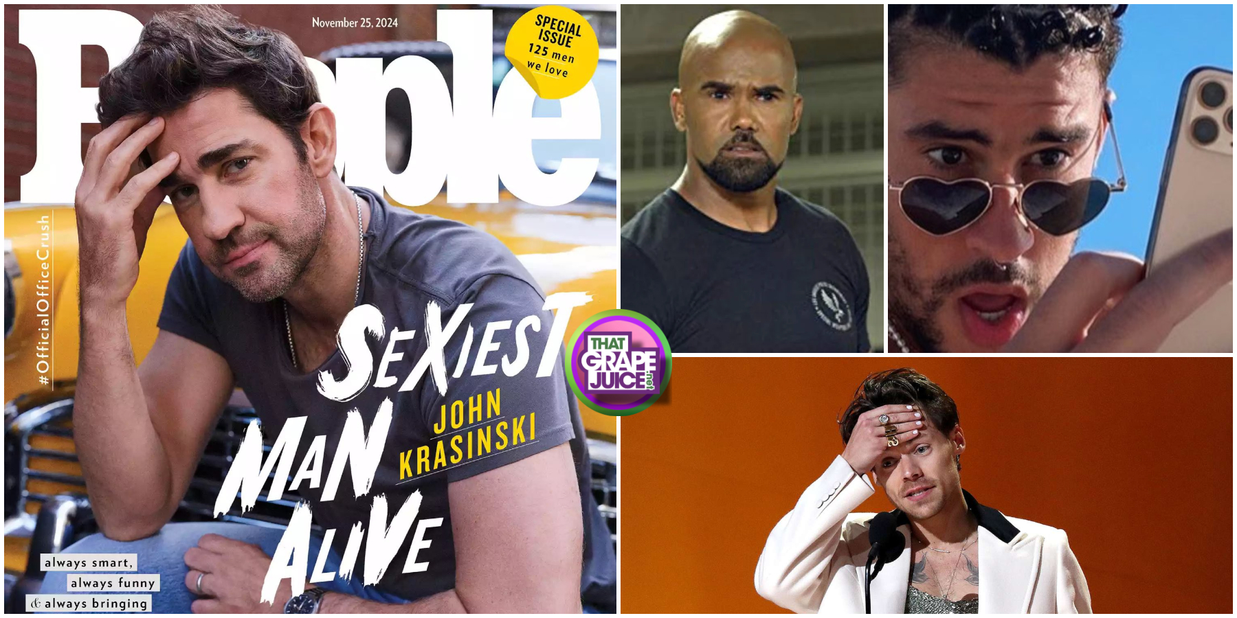 John Krasinski Beats Out Shemar Moore, Travis Kelce, Harry Styles, Jonathan Bailey, & Bad Bunny to Be Named People’s ‘Sexiest Man Alive’ 2024