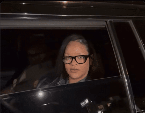 Rihanna with fan who asks for a tattoo of her name