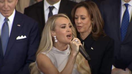Watch: Carrie Underwood Performs 'America The Beautiful' Acapella at Trump Inauguration After Music MALFUNCTION