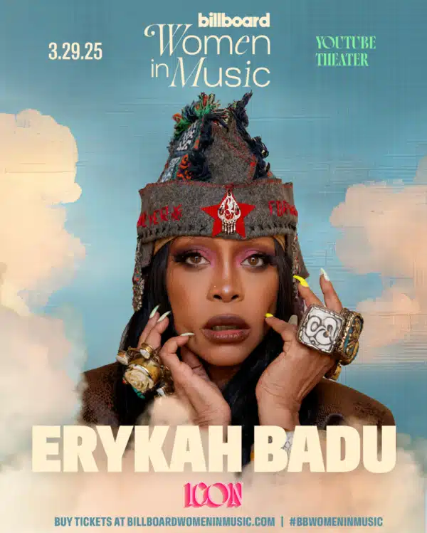 Erykah Badu Billboard Women in Music 2025