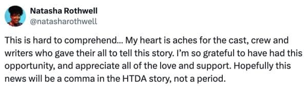 Natasha Rothwell Statement