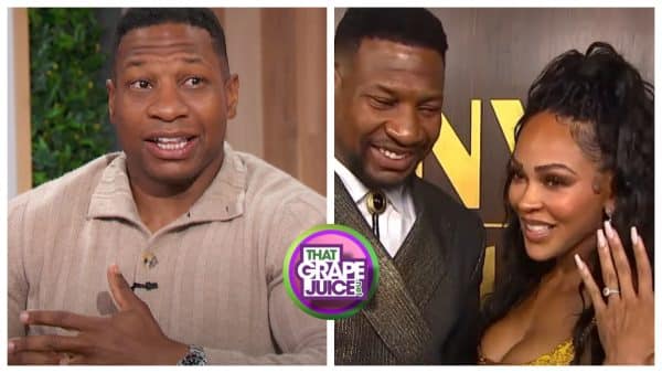 Jonathan Majors TEARS UP Talking About Meagan Good Wedding