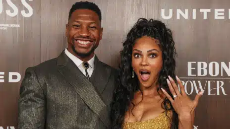 Jonathan Majors Checks Fan for Shooting His Shot at Meagan Good [Video]