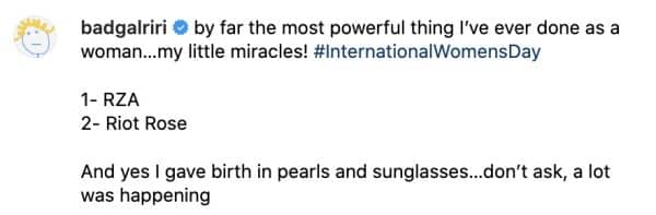 Rihanna Shares Baby Snaps