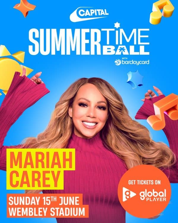 Mariah Carey to Perform at Capital FM's Summertime Ball 2025