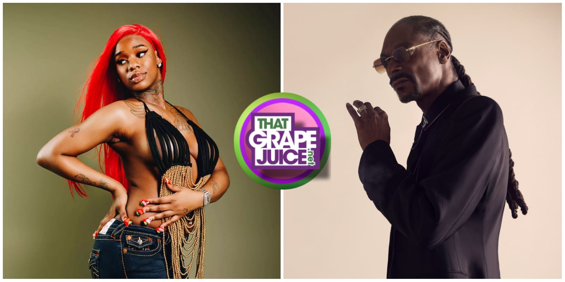 Stream: Snoop Dogg Drops 'Iz It a Crime' Album / Unveils 'Me N' OG Snoop'  Song with Sexyy Red - That Grape Juice, image size:1800x900