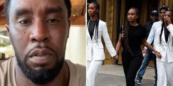 Diddy’s daughters crying leaving trial