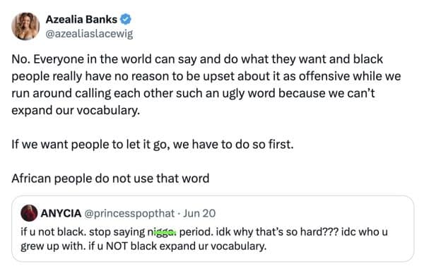 Azealia Banks N-Word Drama