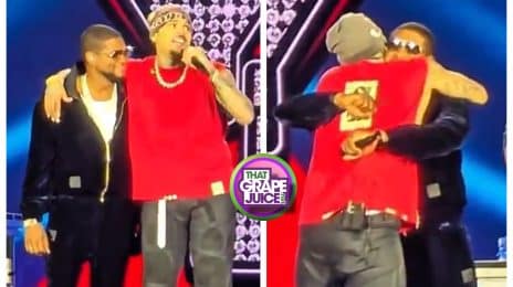 Surprise! Chris Brown Reunites with Usher at Atlanta Breezy Bowl: "He is the Greatest"