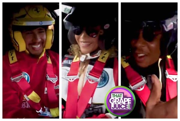 Watch: Beyonce & Jay-Z Team with Lewis Hamilton for Hot Lap at F1 Las Vegas Grand Prix