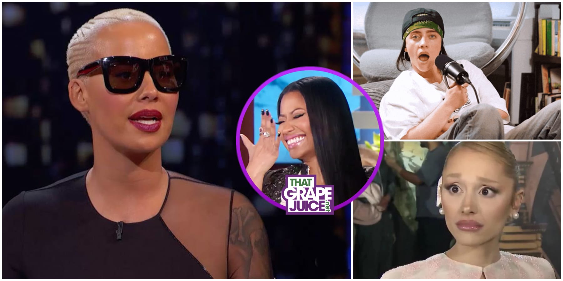 Amber Rose Slams “R*tarded” Ariana Grande & Says Billie Eilish Can “Suck a D**k” for Dissing Nicki Minaj Over Trump