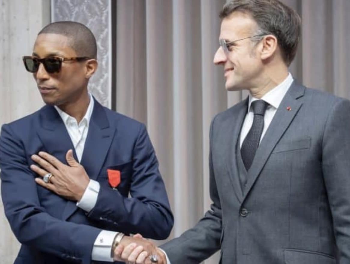 Pharrell Williams Honored by French President With Légion d’Honneur for Louis Vuitton Collection