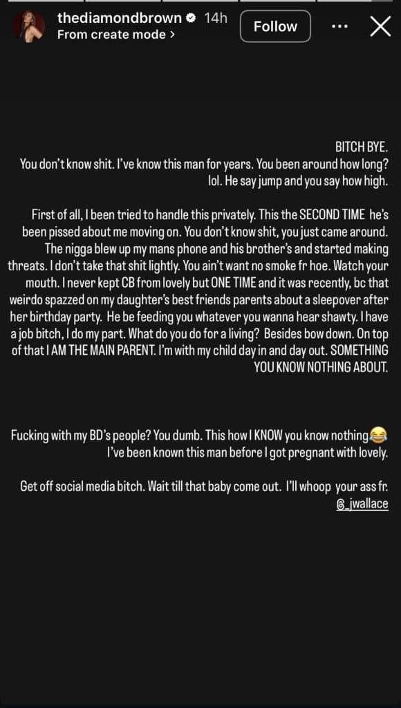 Diamond brown instagram story