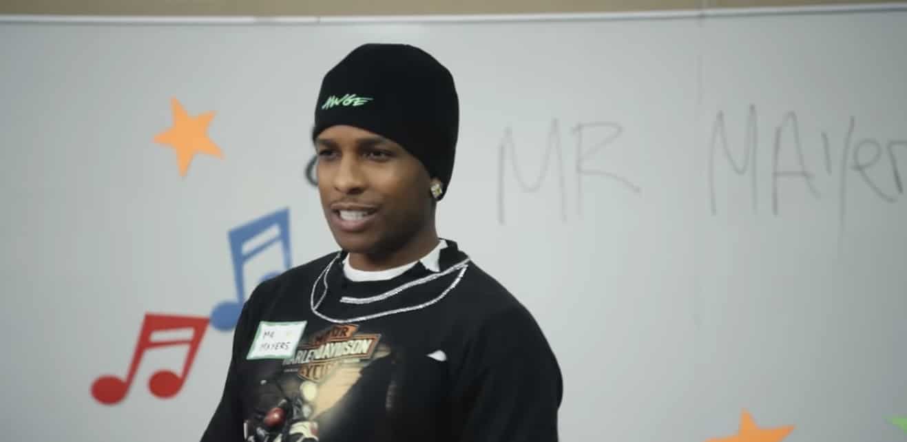 A$AP Rocky Teaches Harlem Students the Art of Rap on Celebrity Substitute