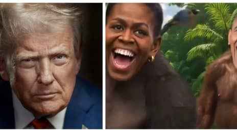Donald Trump Sparks OUTRAGE After Sharing Video of Barack & Michelle Obama Depicted as Monkeys