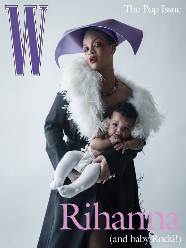 Rihanna baby Rocki W Magazine cover