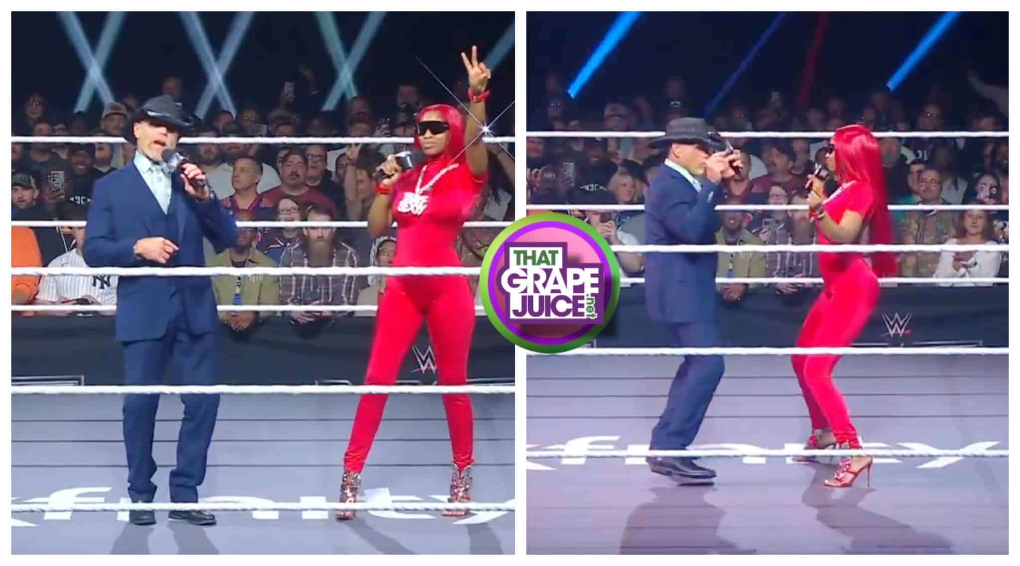 Sexyy Red Returns to WWE, Hosts NXT Stand & Deliver & Dances with Shawn Michaels