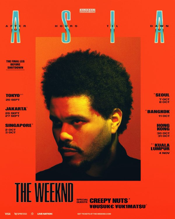 The Weeknd After Hours Til Dawn Asia tour dates
