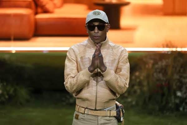 Pharrell Williams Debuts Quavo, Lil Baby, Angélique Kidjo Collabs at Louis Vuitton Show